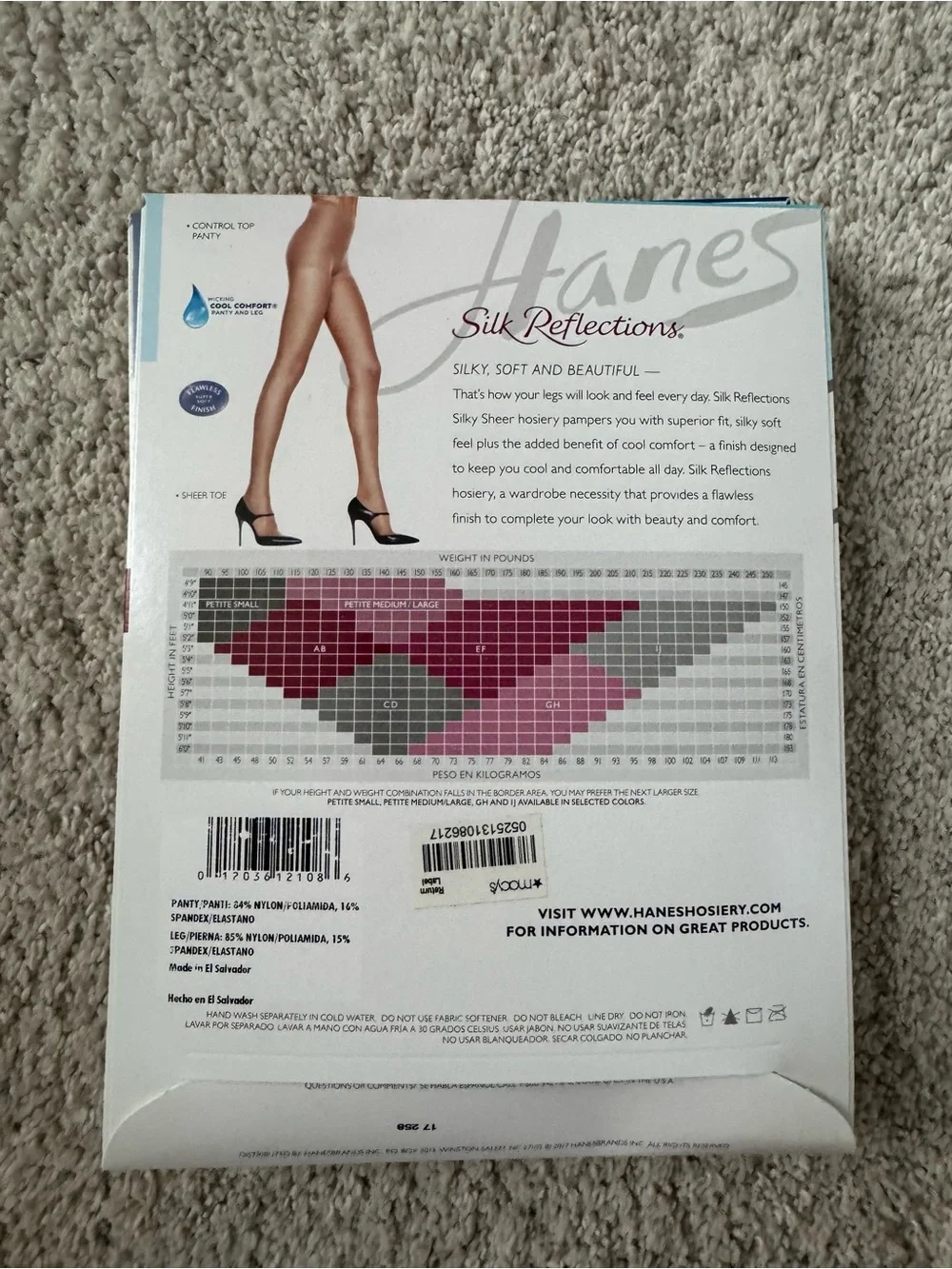 Hanes silk reflections